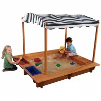 Spatiu de joaca lada cu nisip - Cutie din lemn cu acoperis Canopy Kidkraft Spatiu de joaca lada cu nisip - Cutie din lemn cu acoperis Canopy Kidkraft